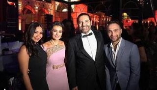 رفيق الحريري وحرمه مع شيرين عبدالوهاب
