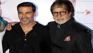 النجمان الهنديان أميتاب باتشان وأكشاي كومار 