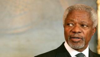 كوفي عنان الأمين العام الأسبق للأمم المتحدة - صورة أرشيفية