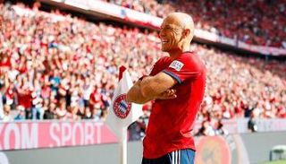 روبين يحتفل بالهدف