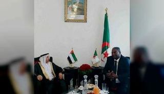 لقاء سابق بين يوسف سباع سفير الإمارات بالجزائر ووزير السياحـة الجزائري