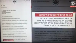 نص الرسالة القطرية في التقرير الإسرائيلي