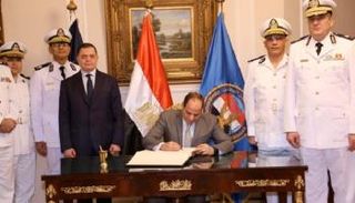 السيسي أثناء لقائه المجلس الأعلى للشرطة المصرية