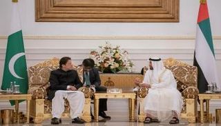 الشيخ محمد بن زايد آل نهيان مع رئيس وزراء باكستان