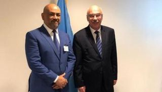 وزير الخارجية اليمني ووكيل أمين عام الأمم المتحدة لشؤون مكافحة الإرهاب