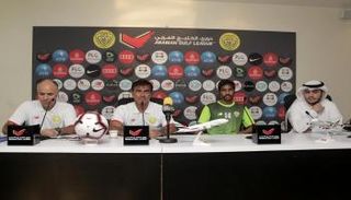 مدرب الوصل خلال المؤتمر الصحفي