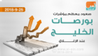 صعود معظم مؤشرات بورصات الخليج عند الإغلاق