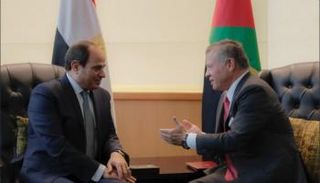 العاهل الأردني الملك عبدالله الثاني والرئيس المصري عبدالفتاح السيسي
