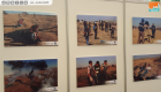 "صحفيون على خط النار" معرض يوثق جرائم الاحتلال ضد الصحفيين بغزة