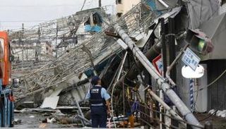 جانب من الآثار الناجمة عن إعصار جيبي- أرشيفية