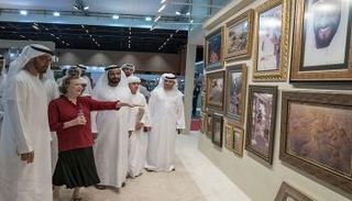 محمد بن زايد يزور معرض أبوظبي للصيد