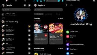 تطبيق "ماسنجر" في زيه الأسود