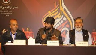 المخرج الإماراتي خلال المؤتمر الصحفي