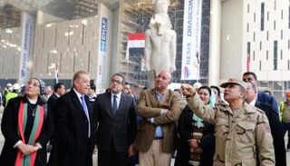 جانب من زيارة الوفد البرلماني المصري للمتحف المصري الكبير