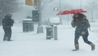 عاصفة ثلجية في أمريكا - صورة أرشيفية