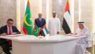 محمد بن زايد ورئيس موريتانيا يشهدان توقيع اتفاقية بقيمة 25 مليون دولار