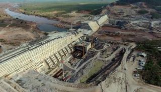 إنشاءات سد النهضة الإثيوبي