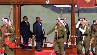 الملك عبدالله الثاني والرئيس عبدالفتاح السيسي 