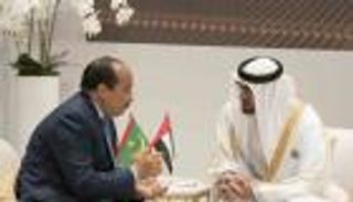 محمد بن زايد يبحث مع الرئيس الموريتاني تنمية التعاون المشترك