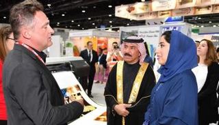 افتتاح فعاليات معرض الشرق الأوسط للوحات والتصميمات الإعلانية 2019