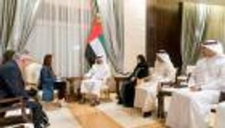 محمد بن زايد يستقبل رئيسة الاتحاد البرلماني الدولي