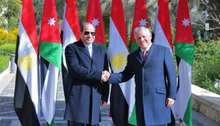 السيسي والعاهل الأردني في عمان 