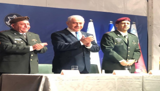 رئيس الوزراء الإسرائيلي بنيامين نتنياهو خلال حفل تنصيب رئيس الأركان