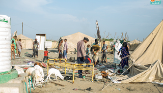 مخيم للنازحين جنوبي الحديدة - أرشيفية