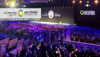 جانب من فعاليات أسبوع أبوظبي للاستدامة