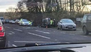 انقلاب سيارة الأمير فيليب 