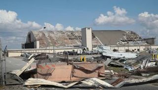  قاعدة تيندال الأمريكية في فلوريدا بعد الإعصار مايكل - أرشيفية