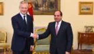 السيسي يبحث مع وزير المالية الفرنسي تعظيم الشراكة الاقتصادية