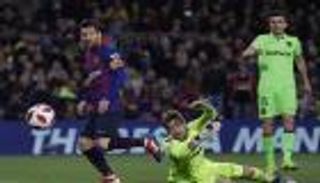 تبدد آخر آمال ليفانتي في إقصاء برشلونة من كأس إسبانيا