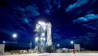 الصاروخ "نيو شيبارد" من صنع شركة بلو أوريجين