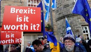 مظاهرات معارضة لبريكست في بريطانيا