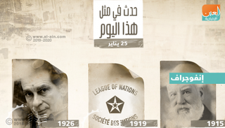 حدث في مثل هذا اليوم 25 يناير