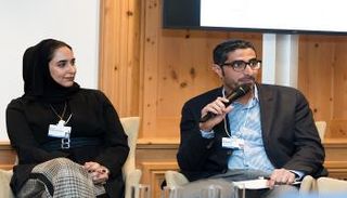 ناصر الهاملي خلال مشاركته في فعاليات دافوس