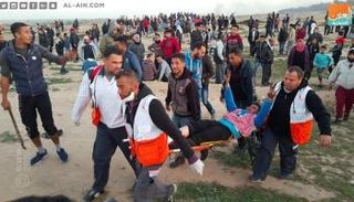 أحد المصابين الفلسطينيين- صورة أرشيفية