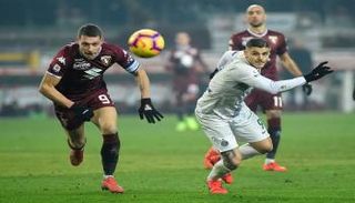 من مباراة تورينو وإنتر ميلان