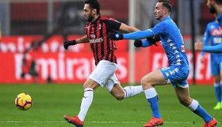 من مباراة ميلان وسامبدوريا