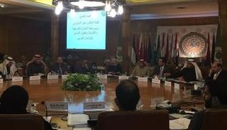 جانب من اجتماع لجنة الميثاق بجامعة الدول العربية