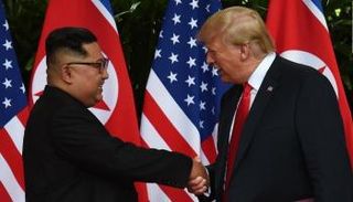 ترامب وكيم في قمة سنغافورة - أرشيفية
