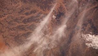 الصورة الملتقطة من متن محطة الفضاء الدولية