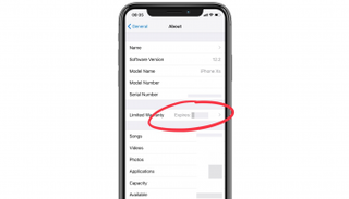 قائمة الإعدادات في آيفون