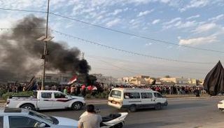 جانب من مظاهرات بغداد