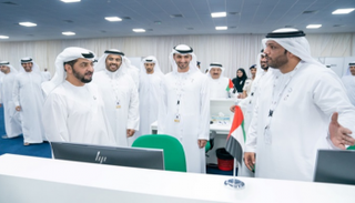 زيارة الشيخ حمدان بن زايد آل نهيان لمقر المركز الانتخابي