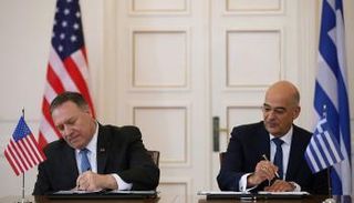 وزير الخارجية الأمريكي ونظيره اليوناني 