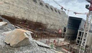 جانب من أعمال البناء في سد النهضة - أرشيفية