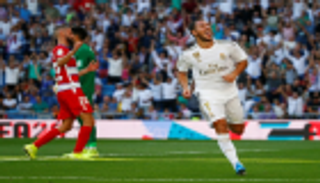 هازارد يسجل أخيرا.. ريال مدريد يهزم غرناطة برباعية في الدوري الإسباني
