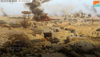 جانب من اللوحة البانورامية لحرب أكتوبر 1973